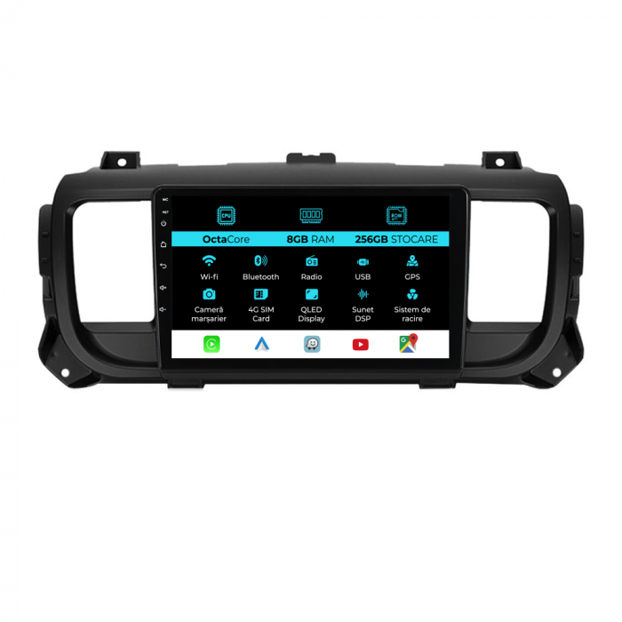 Navigatie Dedicata Peugeot Expert / Citroen Jumpy 3 (2016-2021), 9Inch, 8Gb Ram, 256Gb Stocare, Carplay [1]