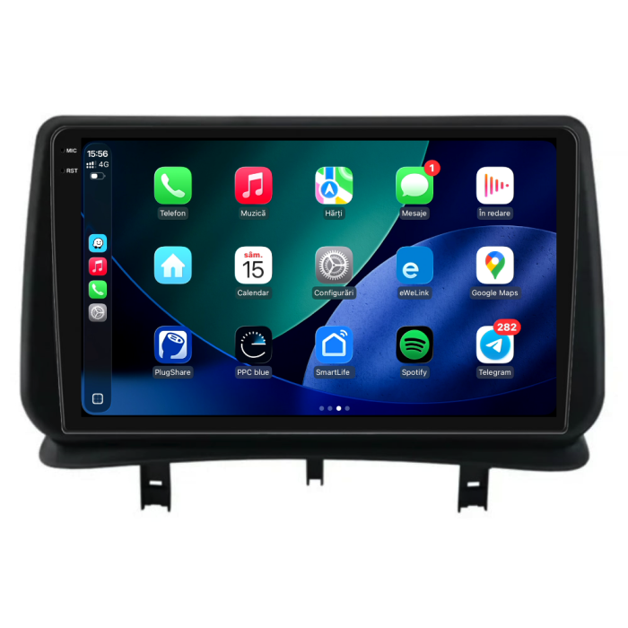 Navigatie Android Dedicata Renault Clio 3 (2005-2014), 2K, 12Gb Ram, 256Gb Stocare, Carplay [5]