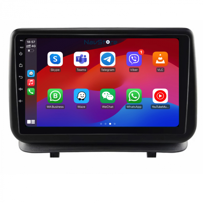 Navigatie Android Dedicata Renault Clio 3 (2005-2014), 9Inch, 4Gb Ram, 64Gb Stocare, Carplay [4]