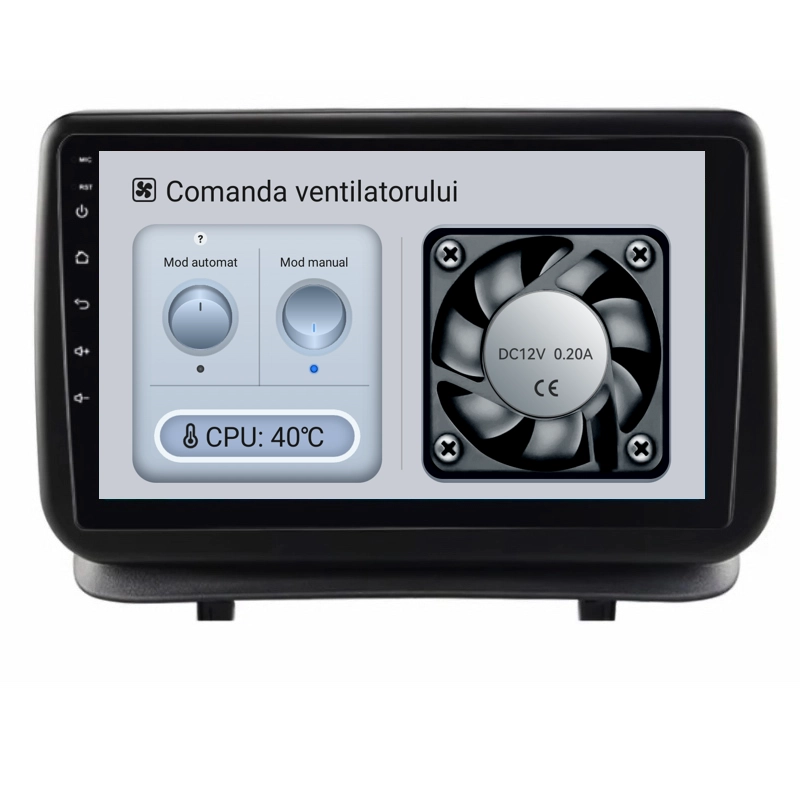 Navigatie Android Dedicata Renault Clio 3 (2005-2014), 9Inch, 4Gb Ram, 64Gb Stocare, Bluetooth, WiFi, Carplay [3]