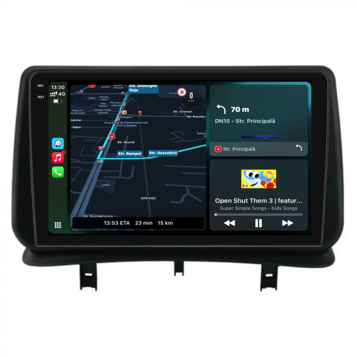 Navigatie Android Dedicata Renault Clio 3 (2005-2014), 9Inch, 4Gb Ram, 64Gb Stocare, Carplay [2]