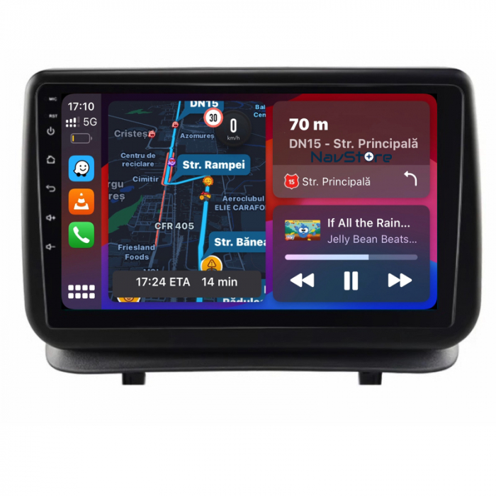 Navigatie Dedicata Renault Clio 3 (2005-2014), 9Inch, 6Gb Ram, 128Gb Stocare, Carplay [2]