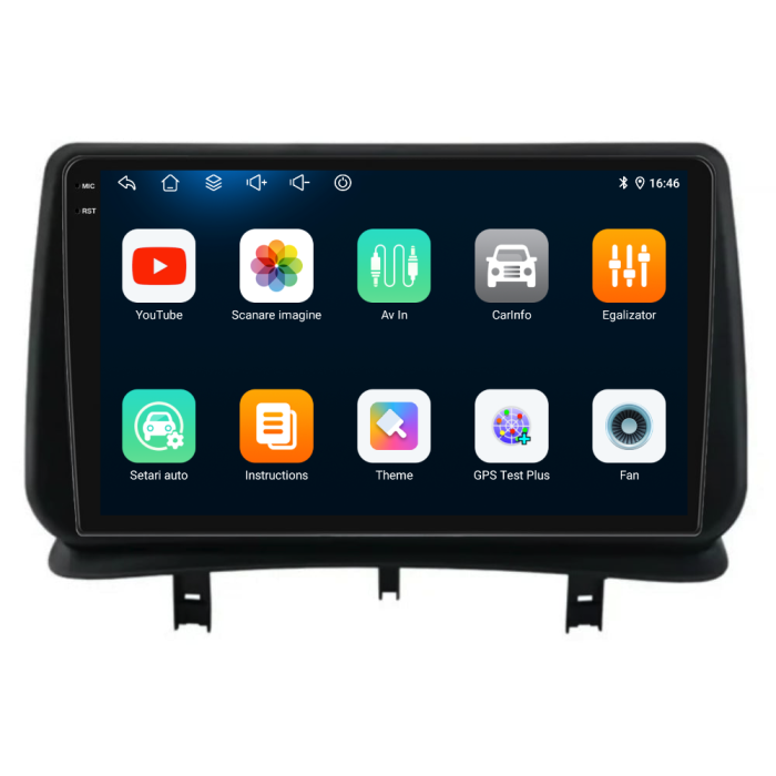 Navigatie Android Dedicata Renault Clio 3 (2005-2014), 9Inch, 6Gb Ram, 128Gb Stocare, Carplay [6]