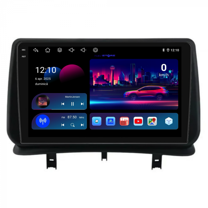 Navigatie Android Dedicata Renault Clio 3 (2005-2014),QuadCore, 9Inch, 4Gb Ram, 64Gb Stocare, Carplay [4]