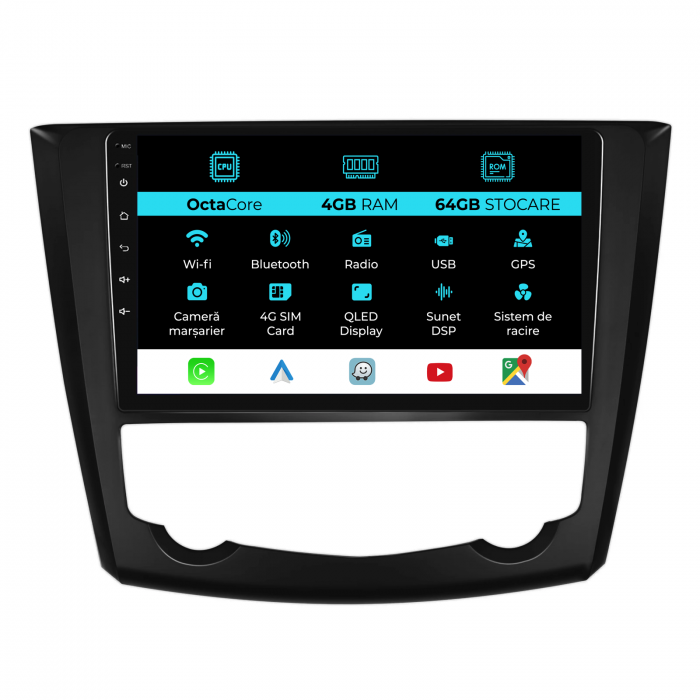 Navigatie Dedicata Renault Kadjar (2015-2019), 9Inch, 4Gb Ram, 64Gb Stocare, Carplay [1]