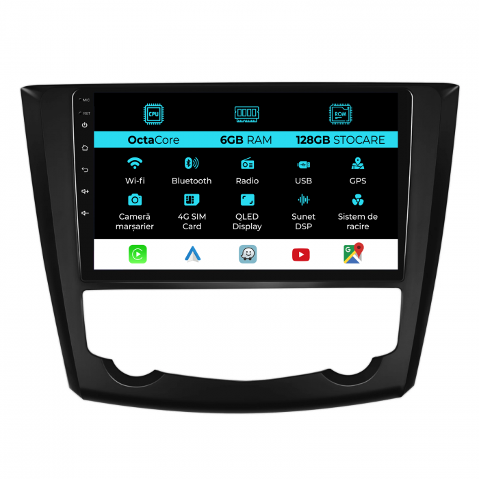 Navigatie Dedicata Renault Kadjar (2015-2019), 9Inch, 6Gb Ram, 128Gb Stocare, Carplay [1]