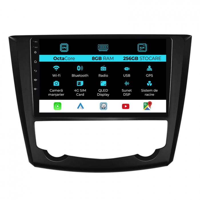 Navigatie Dedicata Renault Kadjar (2015-2019), 9Inch, 8Gb Ram, 256Gb Stocare, Carplay [1]