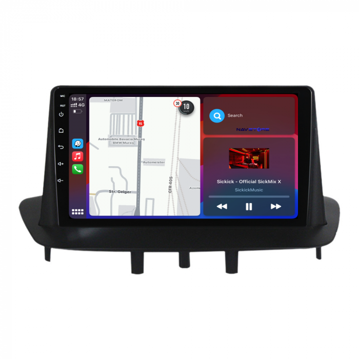 Navigatie Dedicata Renault Megane 3 (2008-2015), 9 Inch, 6Gb Ram, 128Gb stocare, CarPlay [3]