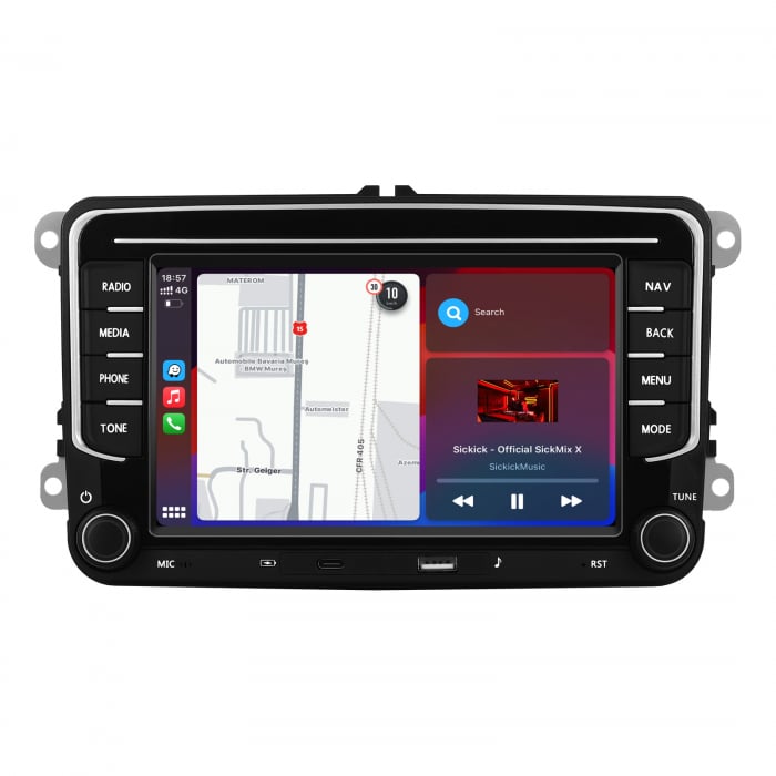 Navigatie Dedicata Skoda, 7Inch, 4Gb Ram, 64Gb stocare, Apple Carplay/Android Auto [1]