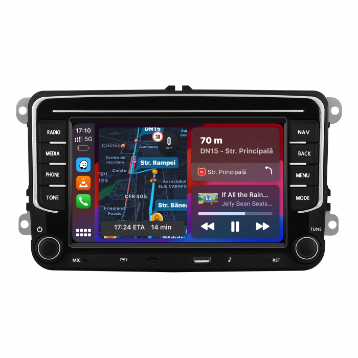 Navigatie Dedicata Skoda, 7Inch, 4Gb Ram, 64Gb stocare, Apple Carplay/Android Auto [3]
