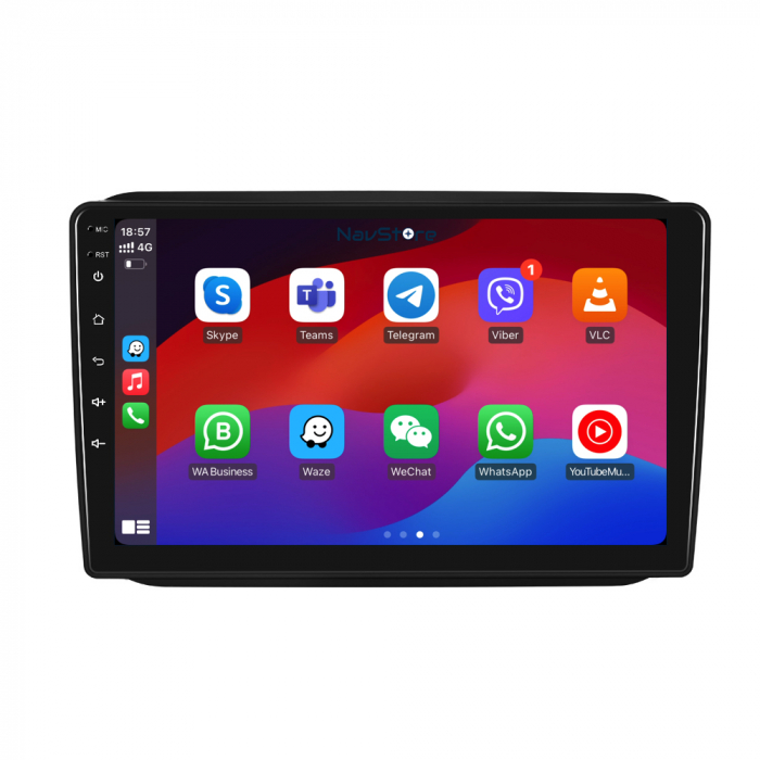 Navigatie Dedicata Skoda Fabia (2007-2014), 10Inch, 1Gb Ram, 32Gb Stocare, Carplay [4]