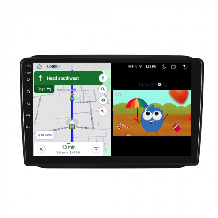 Navigatie Android Dedicata Skoda Fabia (2007-2014), 10Inch, 2Gb Ram, 64Gb Stocare, Carplay [5]