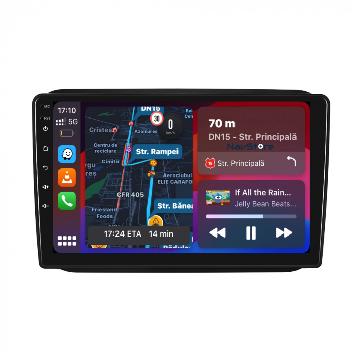 Navigatie Dedicata Skoda Fabia (2007-2014), 10Inch, 6Gb Ram, 128Gb Stocare, Carplay [2]