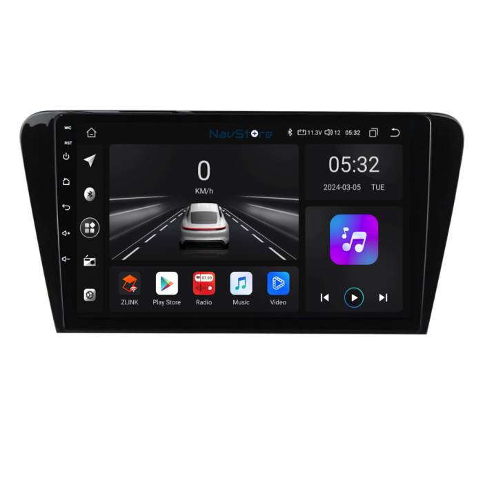 Navigatie Android Dedicata Skoda Octavia 3 (2013 - 2018) 10 Inch, 4Gb Ram, 64Gb stocare, Bluetooth, WiFi, Waze, Carplay [2]