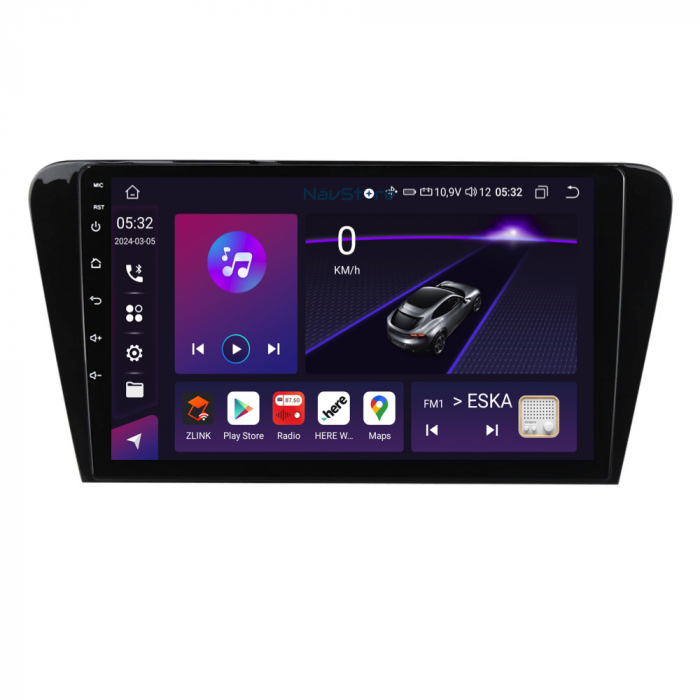Navigatie Android Dedicata Skoda Octavia 3 (2013 - 2018) 10 Inch, 4Gb Ram, 64Gb stocare, Bluetooth, WiFi, Waze, Carplay [3]