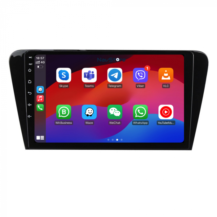 Navigatie Dedicata Skoda Octavia 3 (2013 - 2018) 10 Inch, 6Gb Ram, 128Gb stocare, Carplay [4]