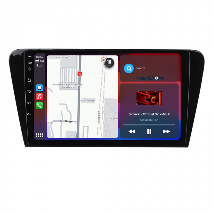 Navigatie Dedicata Skoda Octavia 3 (2013 - 2018) 10 Inch, 6Gb Ram, 128Gb stocare, Carplay [3]
