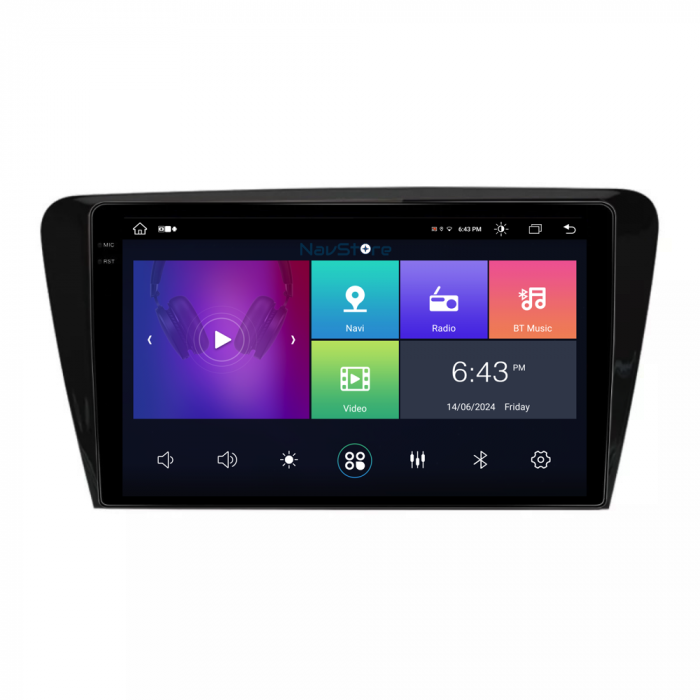Navigatie Android Dedicata Skoda Octavia 3 (2013-2018) Display 2K, 4Gb Ram, 64Gb stocare, Bluetooth, WiFi, Waze, Carplay [3]
