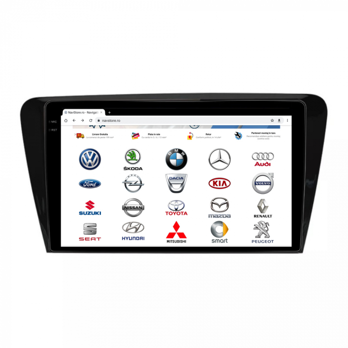 Navigatie Android Dedicata Skoda Octavia 3 (2013-2018) Display 2K, 4Gb Ram, 64Gb stocare, Bluetooth, WiFi, Waze, Carplay [6]