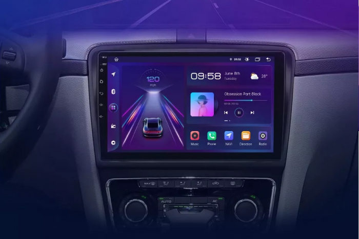 Navigatie Dedicata Skoda Superb 2 (2008-2015), 10Inch, 2Gb Ram, 64Gb Stocare, Carplay [6]