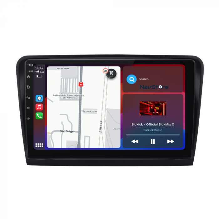 Navigatie Dedicata Skoda Superb 2 (2008-2015), 10Inch, 2Gb Ram, 64Gb Stocare, Carplay [3]