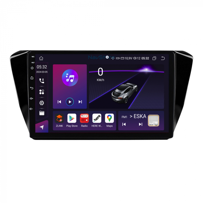 Navigatie Android Dedicata Skoda Superb 3 (2015-2019), 10Inch, 4Gb Ram, 64Gb Stocare, Bluetooth, WiFi, Carplay [3]
