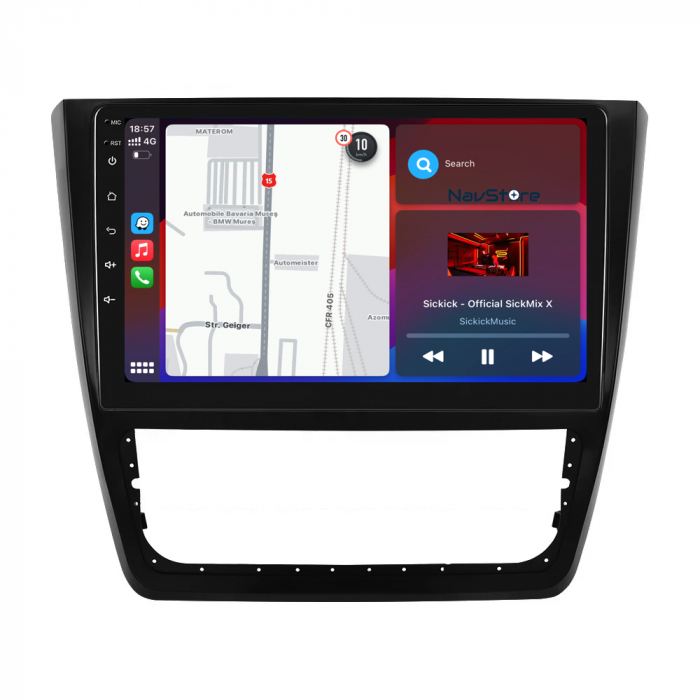 Navigatie Android Dedicata Skoda Yeti (2009-2017), 10Inch, 2Gb Ram, 64Gb Stocare, Carplay [3]