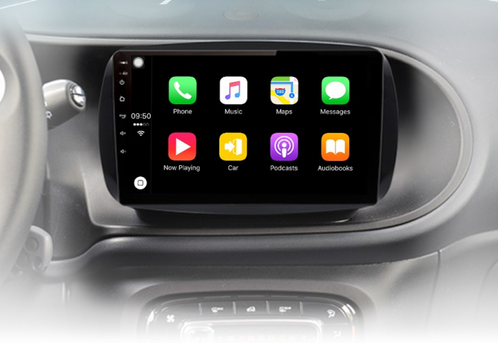 Navigatie Android Dedicata Smart For Two (2016-2021) For Four (2016-2021), 9 Inch, 6Gb Ram, 128Gb stocare, Bluetooth, WiFi [4]