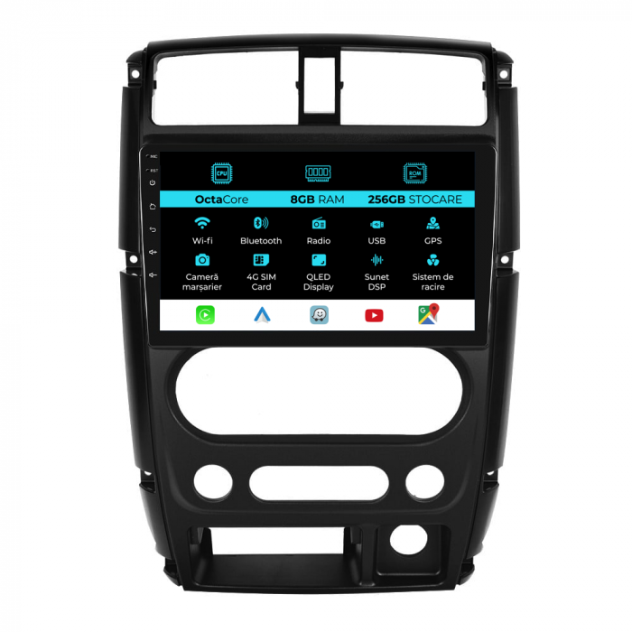 Navigatie Dedicata Suzuki Jimny 3 (2005-2019), 9Inch, 8Gb Ram, 256Gb Stocare, Carplay [1]
