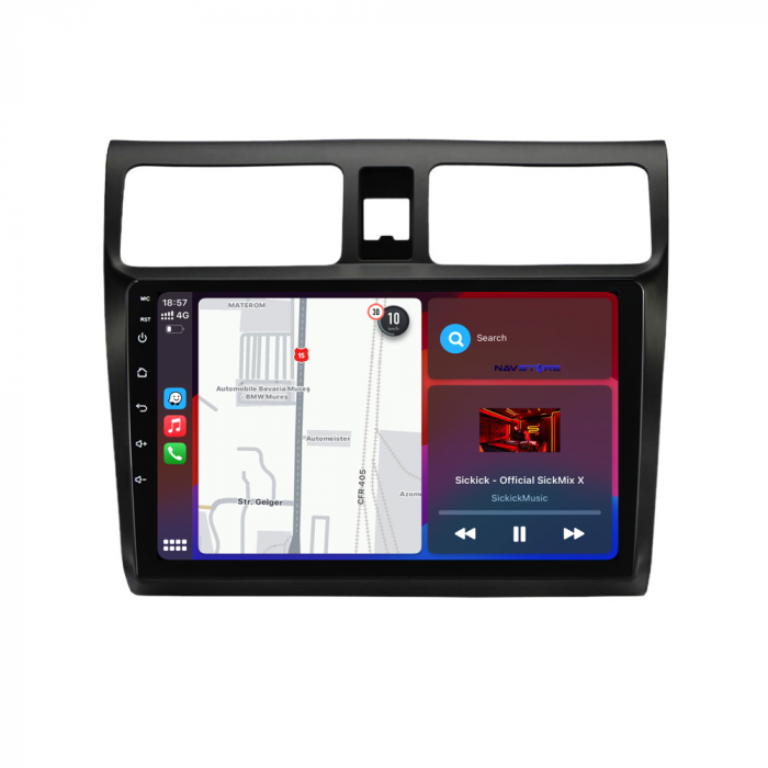 Navigatie Dedicata Suzuki Swift (2003-2010), 10Inch, 6Gb Ram, 128Gb Stocare, Carplay [3]