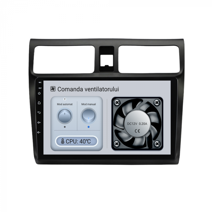 Navigatie Dedicata Suzuki Swift (2003-2010), 10Inch, 8Gb Ram, 256Gb Stocare, Carplay [6]