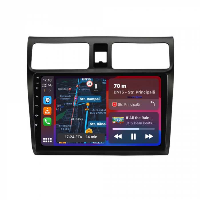 Navigatie Dedicata Suzuki Swift (2003-2010), 10Inch, 8Gb Ram, 256Gb Stocare, Carplay [2]