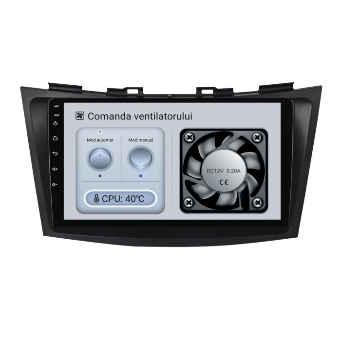 Navigatie Android Dedicata Suzuki Swift (2010-2017), 9Inch, 4Gb Ram, 64Gb Stocare, Bluetooth, WiFi, Carplay [3]