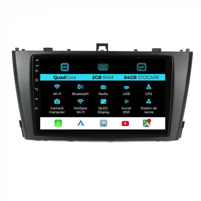Navigatie Dedicata Toyota Avensis (2008-2015), 9Inch, 2Gb Ram, 64Gb Stocare, Carplay [1]