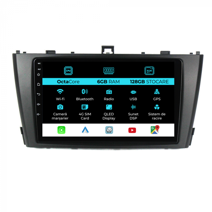 Navigatie Dedicata Toyota Avensis (2008-2015), 9Inch, 6Gb Ram, 128Gb Stocare, Carplay [1]