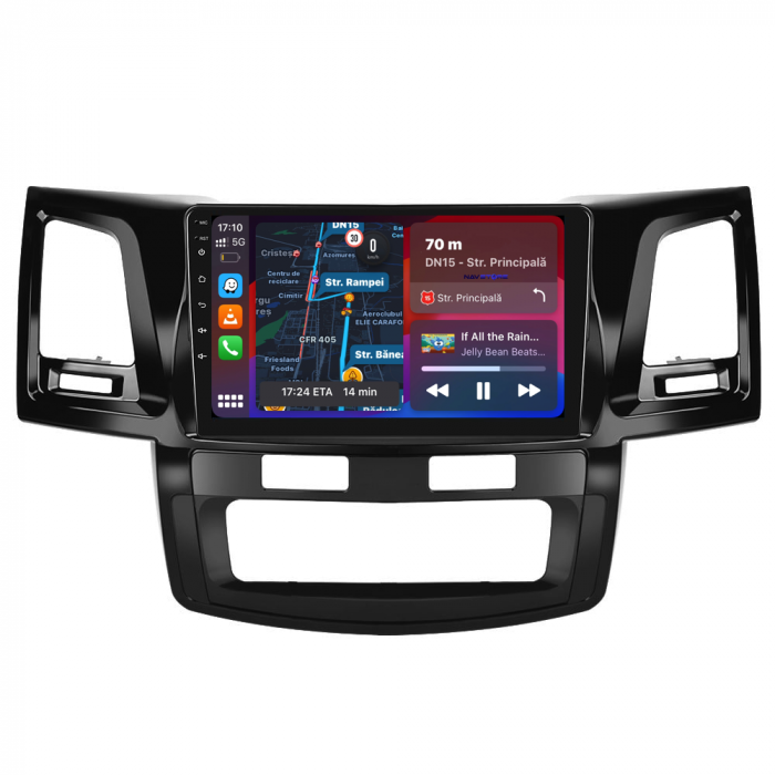 Navigatie Dedicata Toyota Hilux VII (2004 - 2015), 9Inch, 6Gb Ram, 128Gb Stocare, Carplay [2]