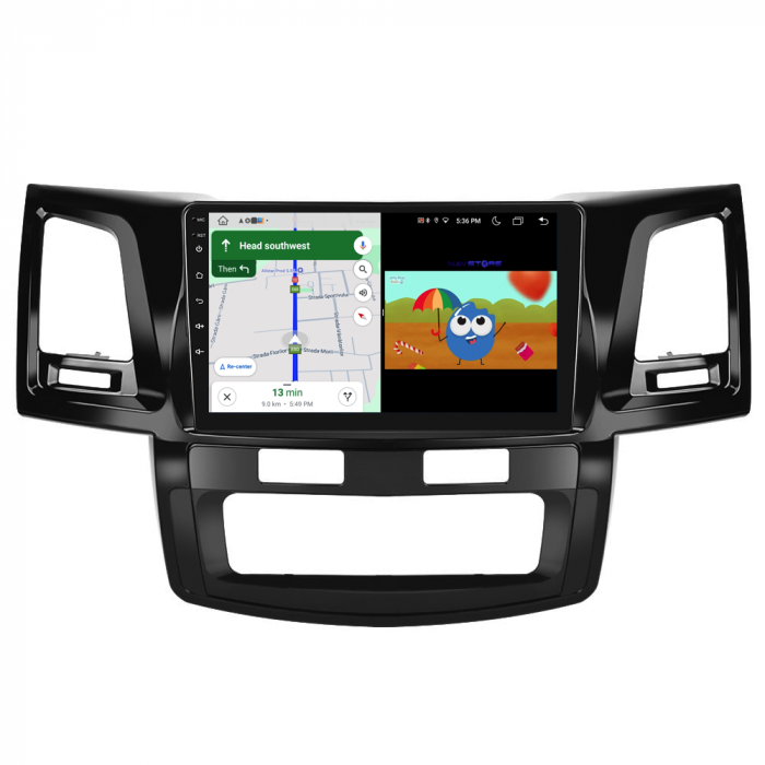 Navigatie Dedicata Toyota Hilux VII (2004 - 2015), 9Inch, 6Gb Ram, 128Gb Stocare, Carplay [5]