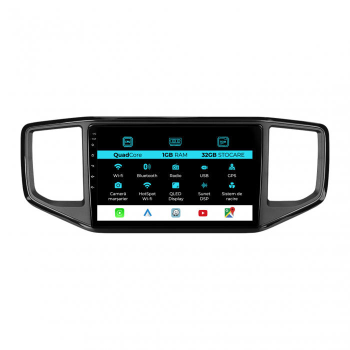 Navigatie Dedicata Volkswagen Amarok (2016-2022), 9Inch, 1Gb Ram, 32Gb Stocare, Carplay [1]