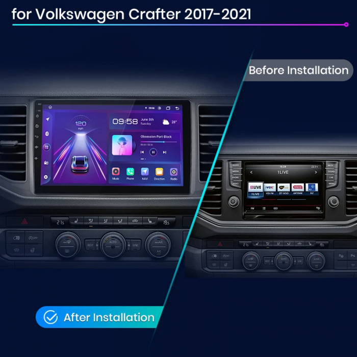 Navigatie Dedicata Volkswagen Crafter (2017 - 2021), 10Inch, 4Gb Ram, 64Gb Stocare, Carplay [7]