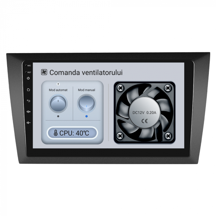 Navigatie Android Dedicata Volkswagen Golf 6 (2009 - 2013), 9 Inch, 4Gb Ram, 64Gb stocare, Bluetooth, WiFi, Carplay [4]