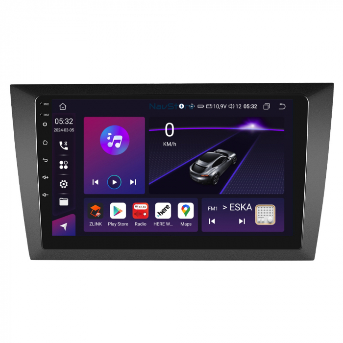 Navigatie Android Dedicata Volkswagen Golf 6 (2009 - 2013), 9 Inch, 4Gb Ram, 64Gb stocare, Bluetooth, WiFi, Carplay [3]
