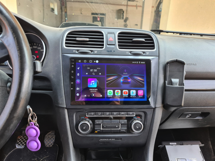 Navigatie Android Dedicata Volkswagen Golf 6 (2009 - 2013), Display 2K, 8Gb Ram, 256Gb stocare, Bluetooth, WiFi, Carplay [7]