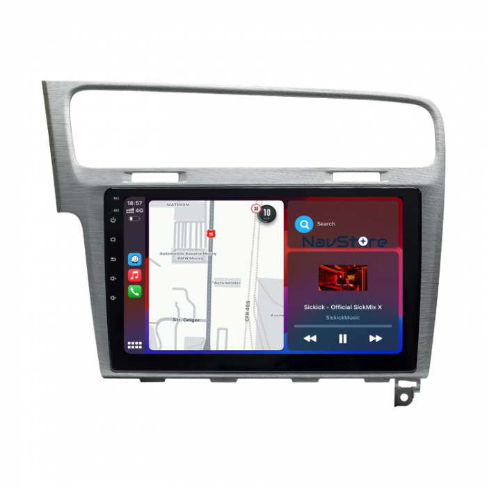 Navigatie Dedicata Volkswagen Golf 7 (2013-2020), 10Inch, 1Gb Ram, 32Gb Stocare, Carplay [3]
