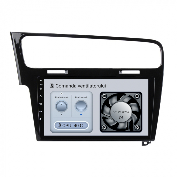 Navigatie Android Dedicata Volkswagen Golf 7 (2013-2020), 10Inch, 4Gb Ram, 64Gb Stocare, Bluetooth, WiFi, Carplay [3]
