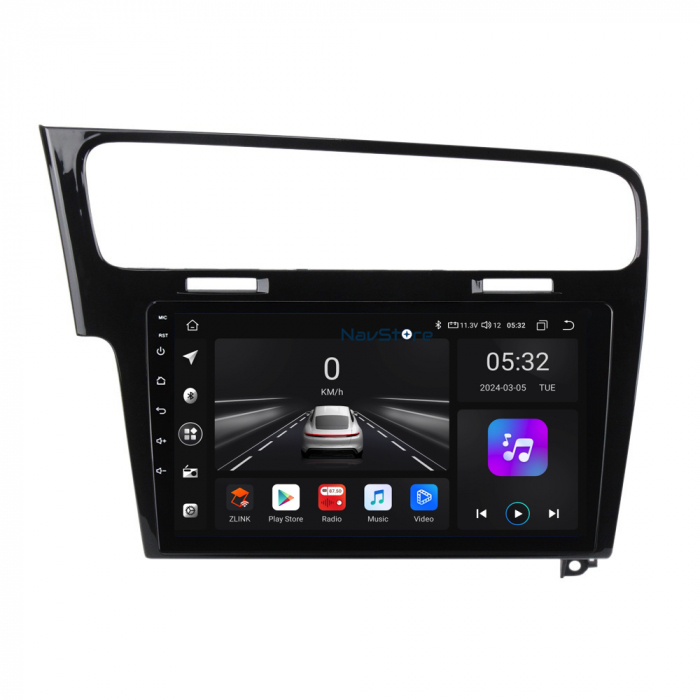Navigatie Android Dedicata Volkswagen Golf 7 (2013-2020), 10Inch, 4Gb Ram, 64Gb Stocare, Bluetooth, WiFi, Carplay [2]