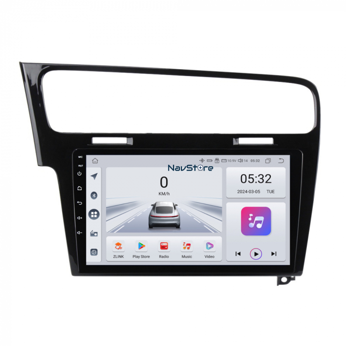 Navigatie Android Dedicata Volkswagen Golf 7 (2013-2020), 10Inch, 4Gb Ram, 64Gb Stocare, Bluetooth, WiFi, Carplay [1]
