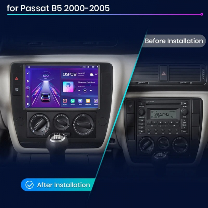 Navigatie Dedicata Volkswagen Passat B5 (2000-2005), 9Inch, 8Gb Ram, 256Gb Stocare, Carplay [7]