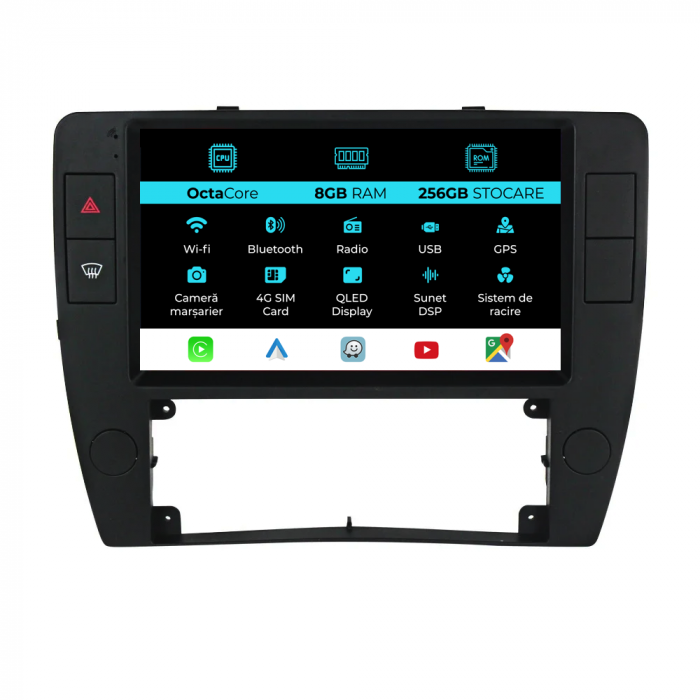 Navigatie Dedicata Volkswagen Passat B5 (2000-2005), 9Inch, 8Gb Ram, 256Gb Stocare, Carplay [1]
