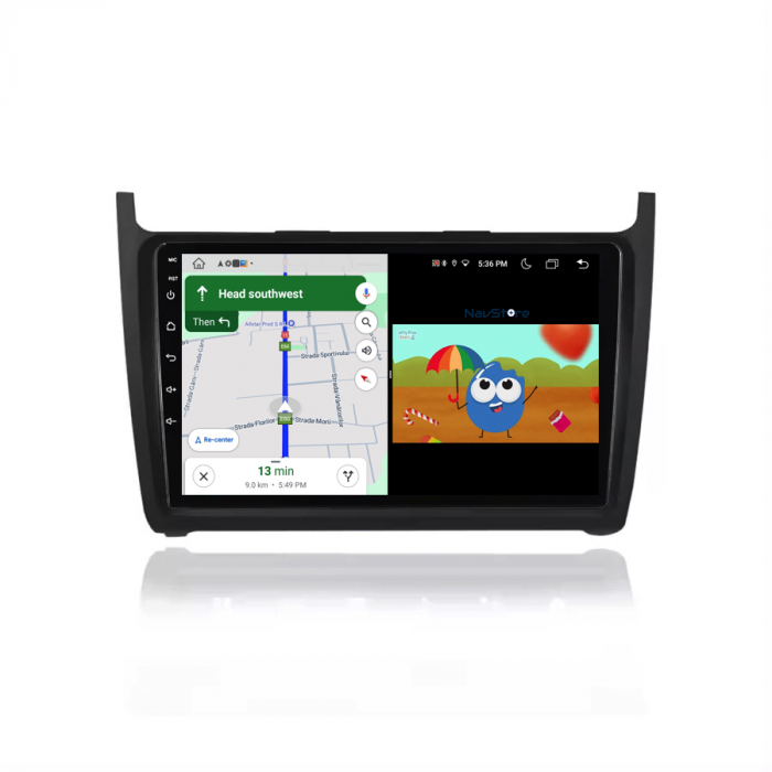 Navigatie Dedicata Volkswagen Polo (2009-2018), 9Inch, 6Gb Ram, 128Gb Stocare, Carplay [5]
