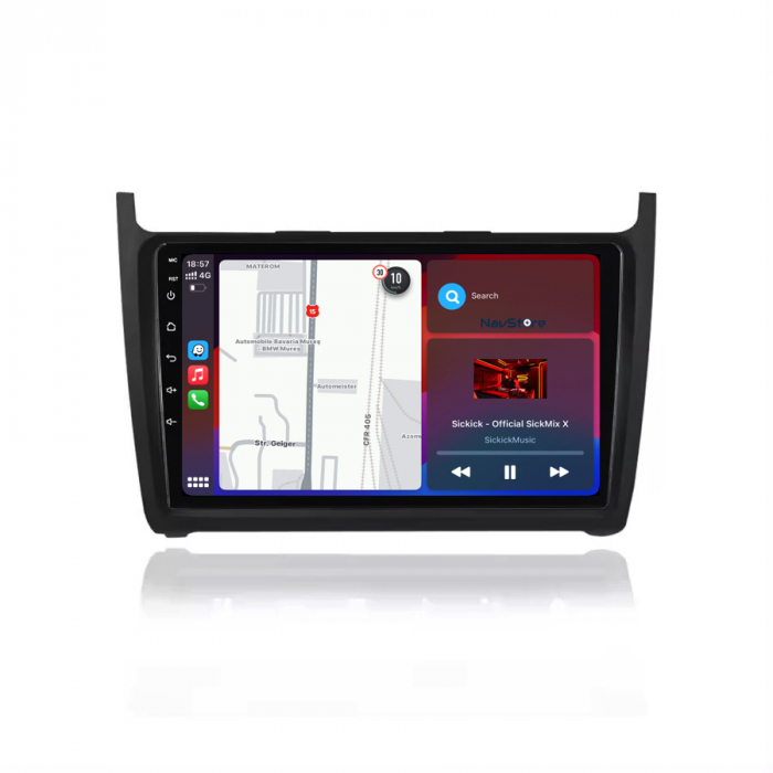 Navigatie Dedicata Volkswagen Polo (2009-2018), 9Inch, 6Gb Ram, 128Gb Stocare, Carplay [3]